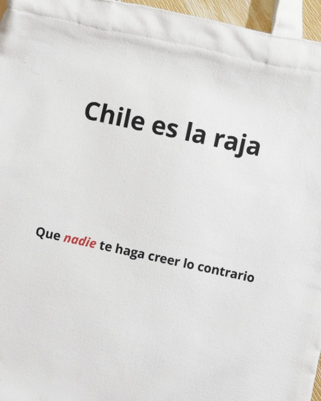 Totebag Chile es la raja