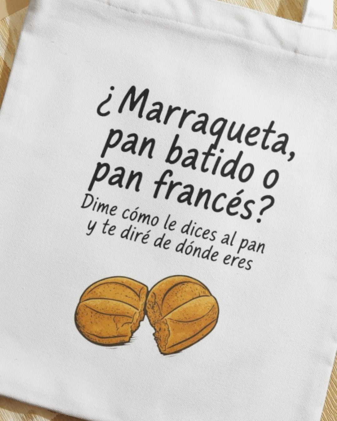 Bolsa de tela marraqueta o pan batido