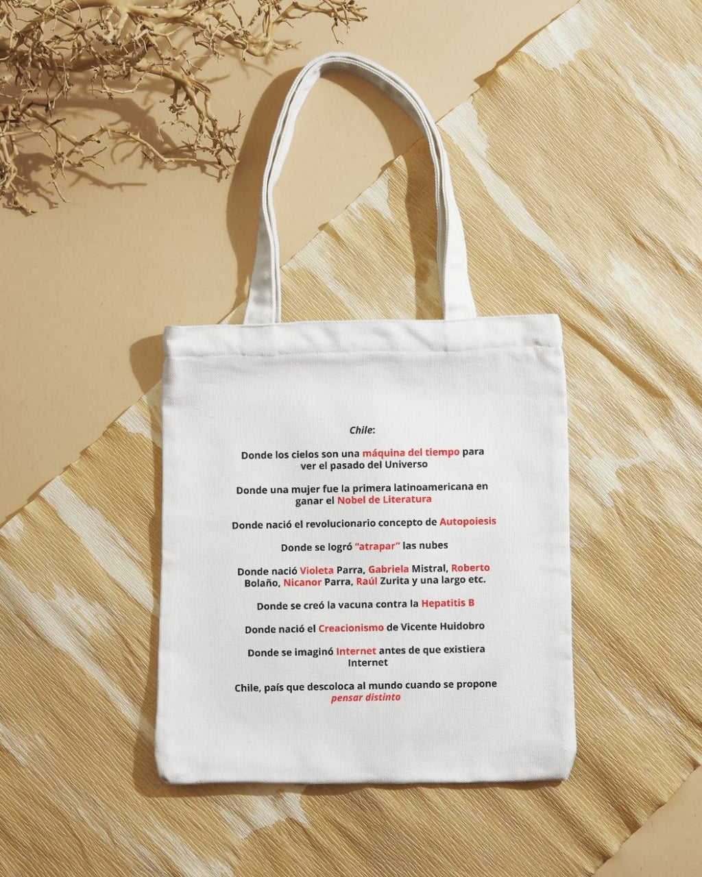 Totebag Chile es la raja