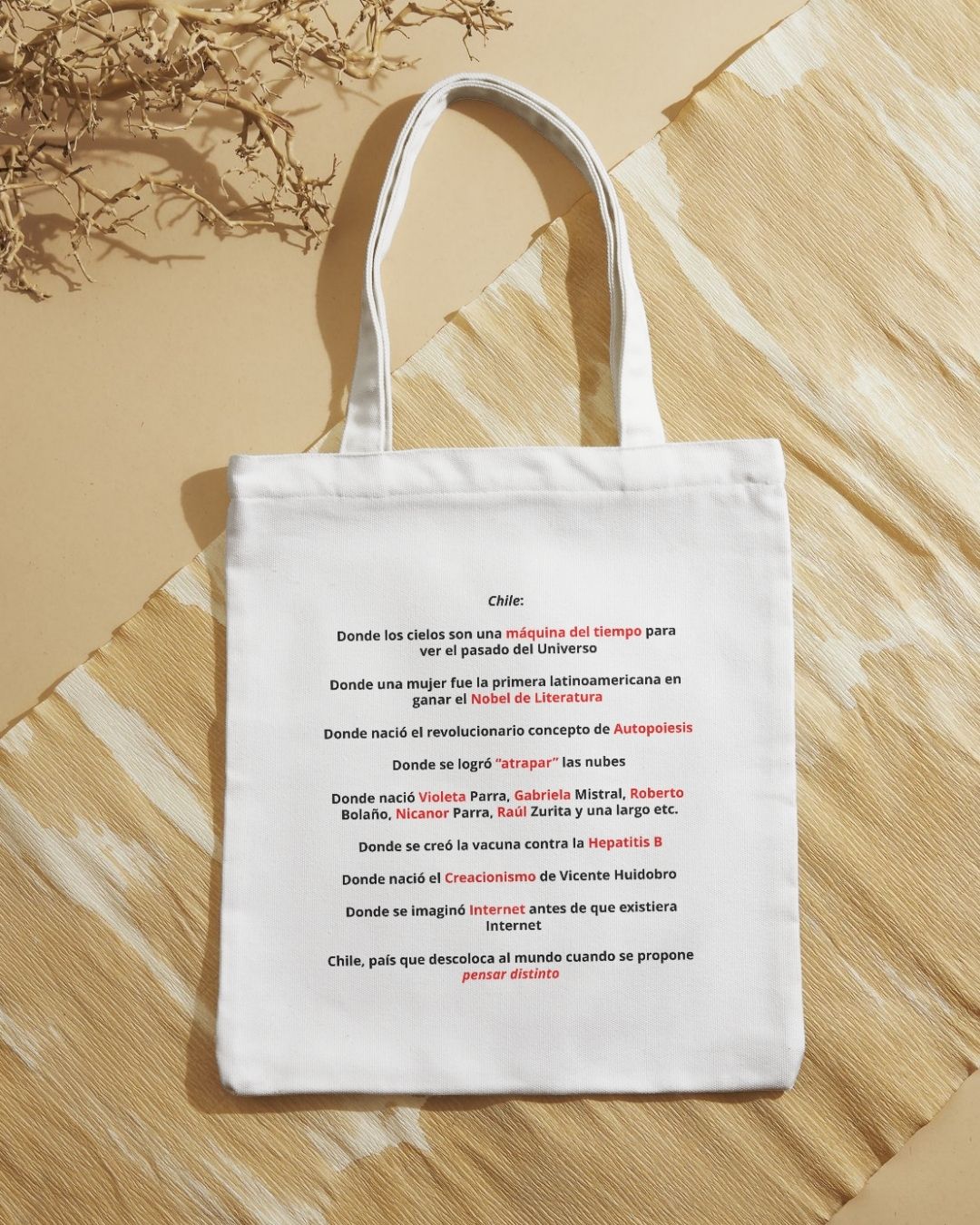 Totebag Chile es la raja