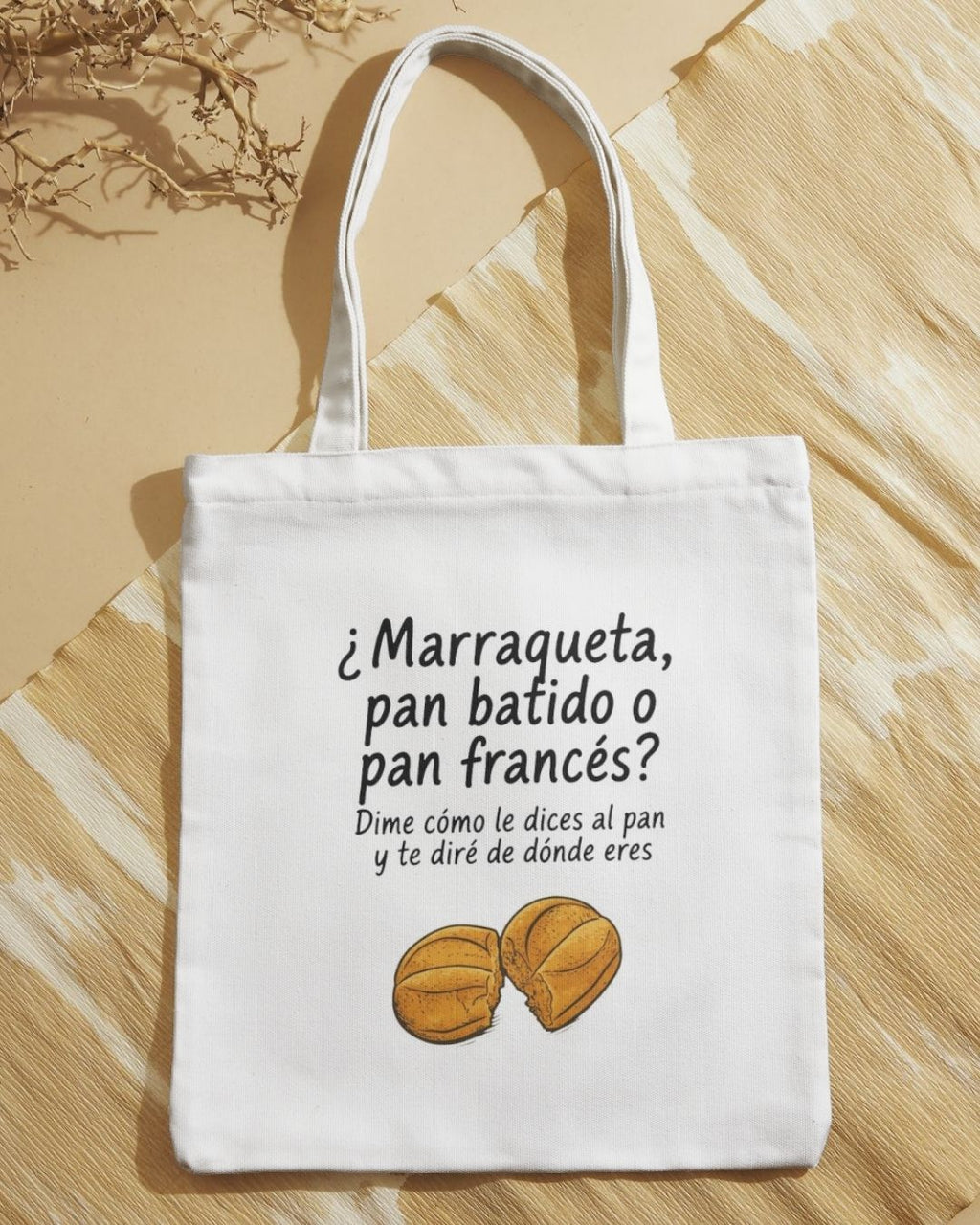 Bolsa de tela marraqueta o pan batido